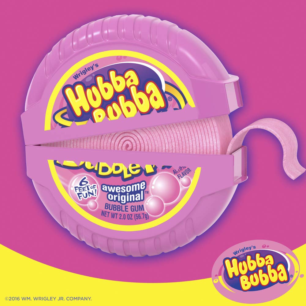 Hubba Bubba Bubble Gum Tape – Original (6 Pack, 2oz Each)