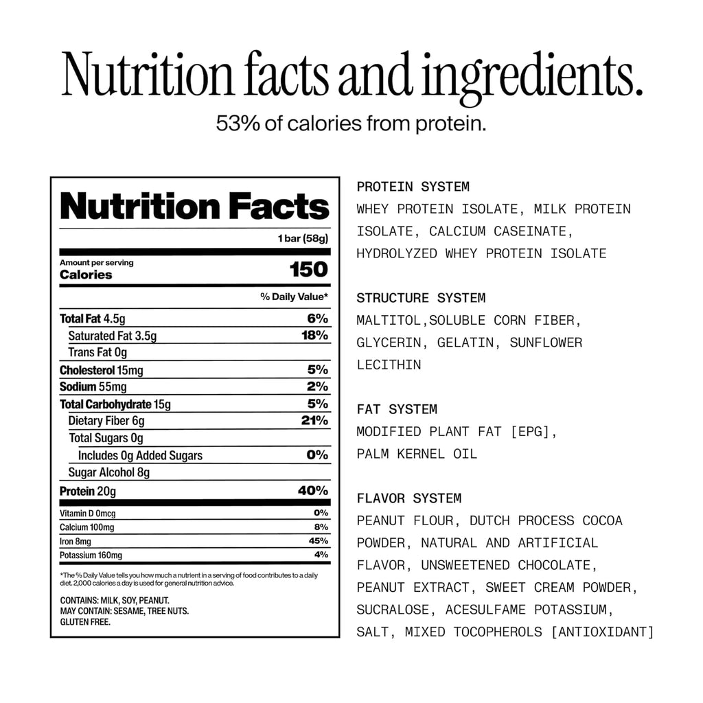 David Bronze High Protein Bars - Peanut Butter Chocolate (12 Bars)