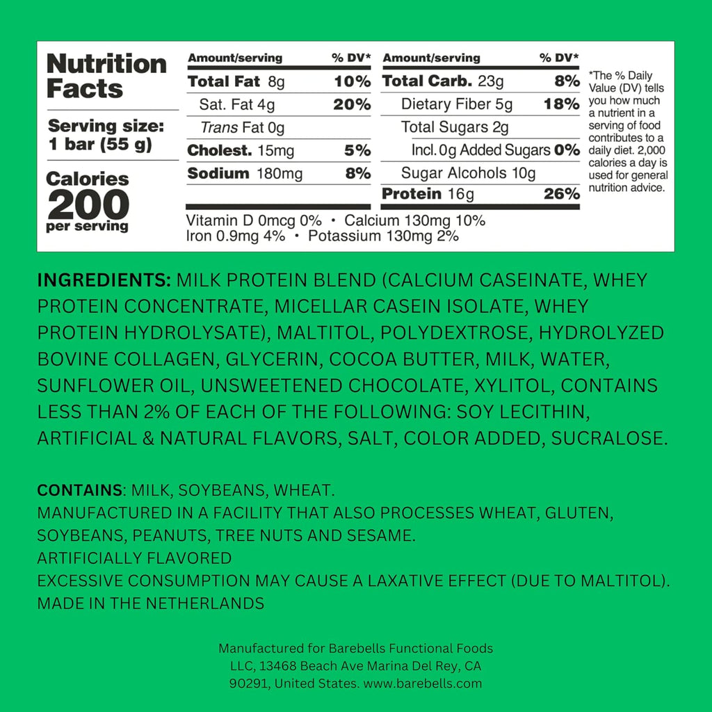 Barebells Soft Protein Bar - Banana Caramel - 16g Protein (12 Bars)