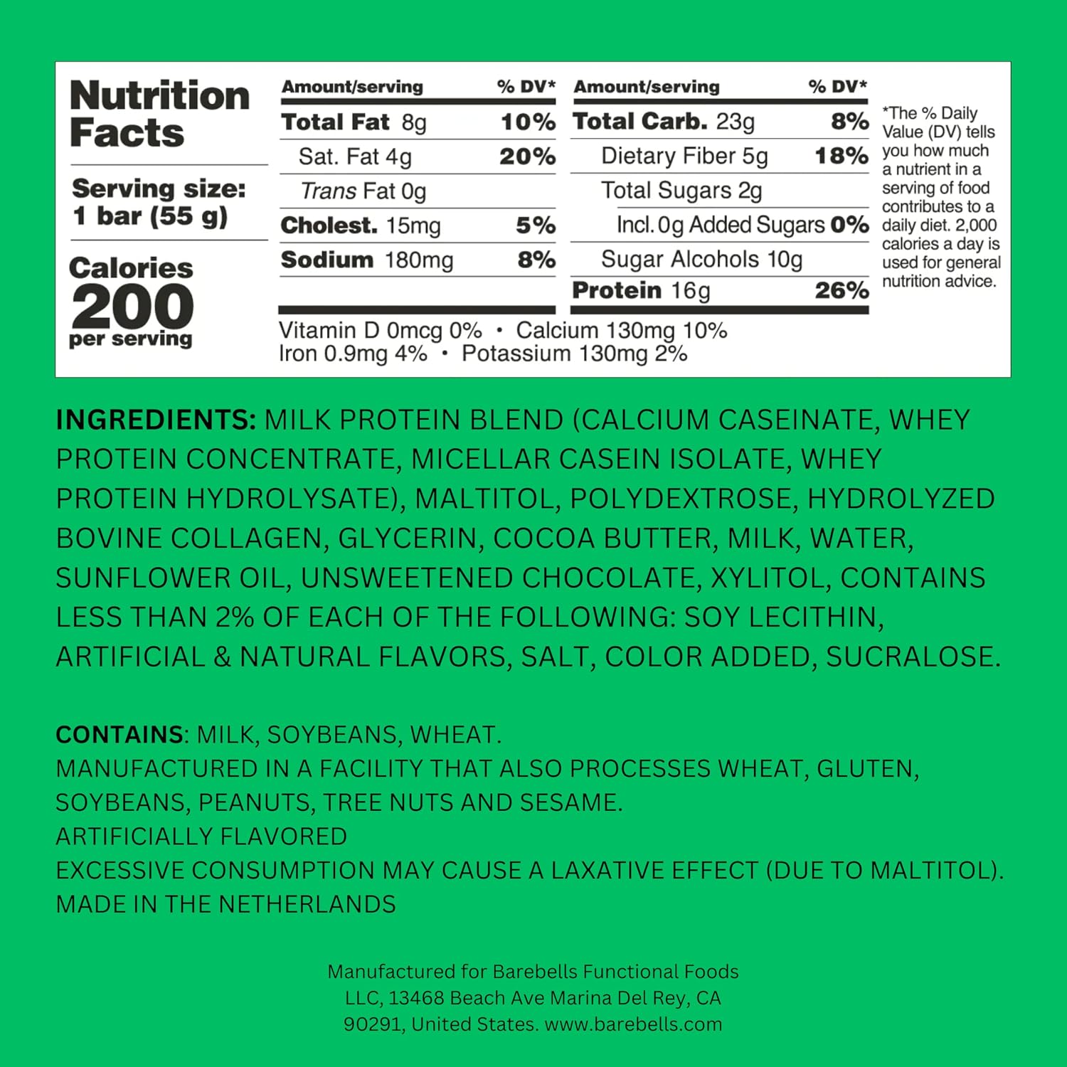 Barebells Soft Protein Bar - Banana Caramel - 16g Protein (12 Bars)