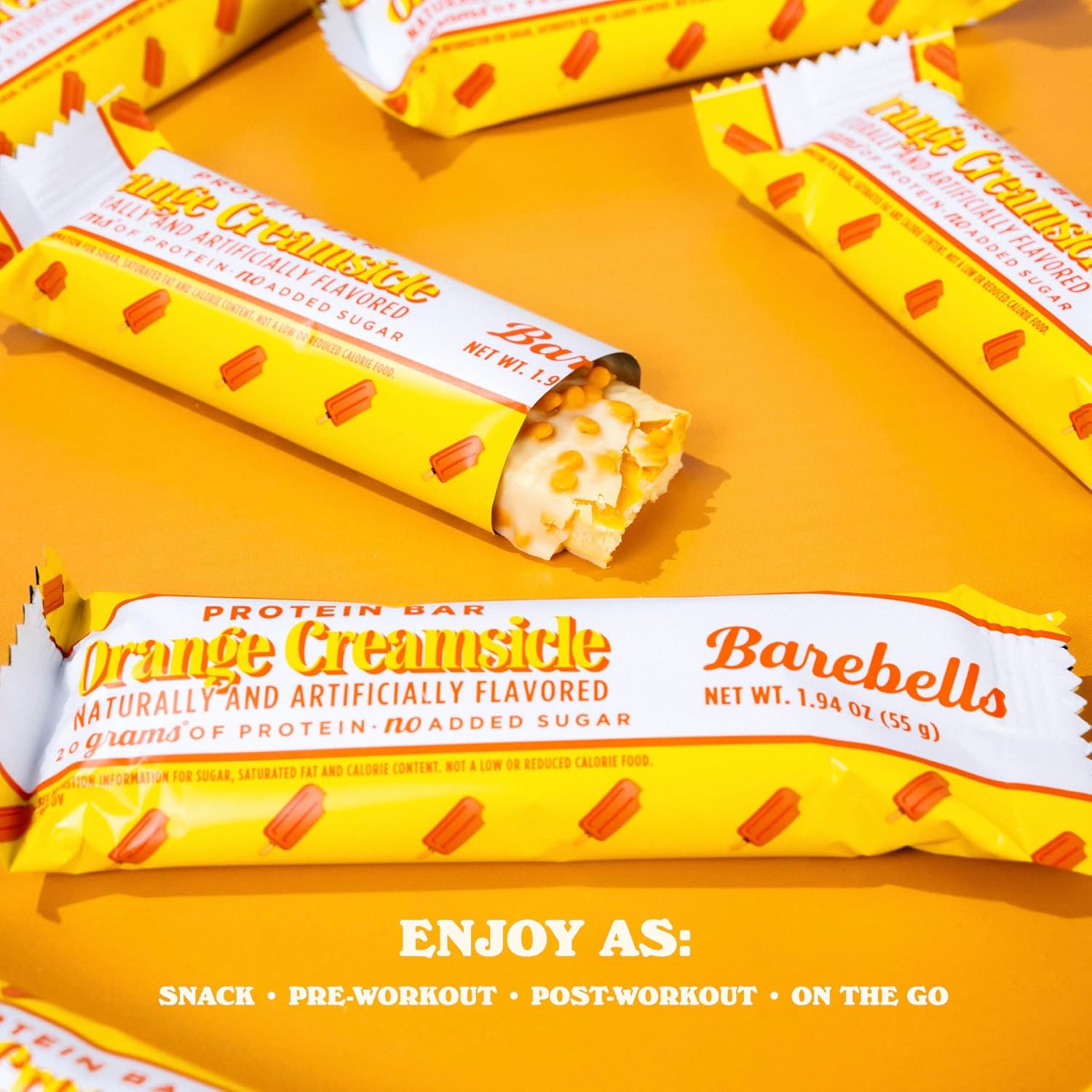 Barebells Protein Bars – Orange Creamsicle - 20g Protein (12 Bars)