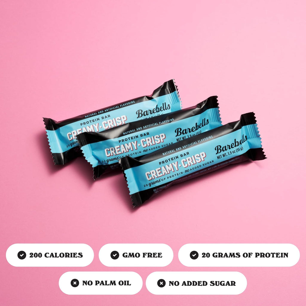 Barebells Protein Bar - Creamy Crisp - 20g Protein (12 Bars)