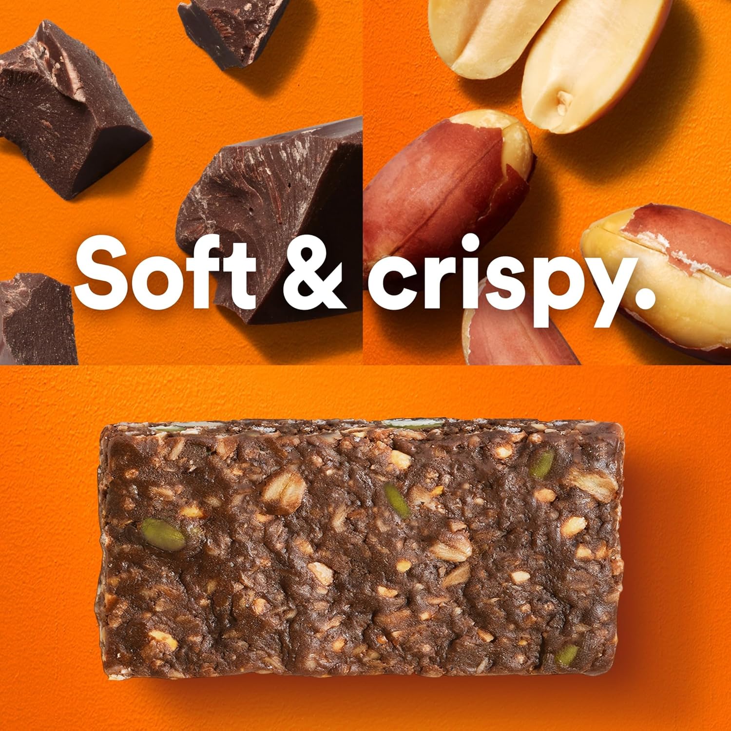 RXBAR Nut Butter & Oat Protein Bars – Dark Chocolate Peanut Butter (12 Bars, 23.2oz)