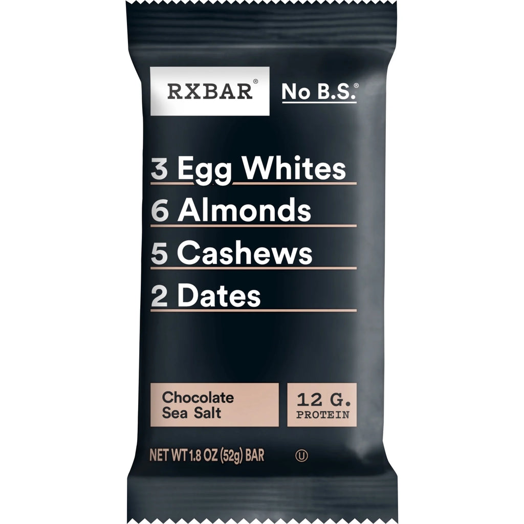 RXBAR Protein Bars – Chocolate Sea Salt (12 Bars)